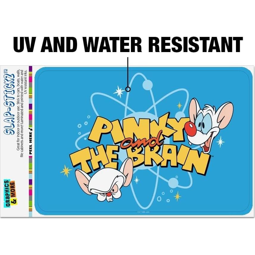 Adhesivo Decorativo Pinky y el Cerebro 15.24x10.16cm