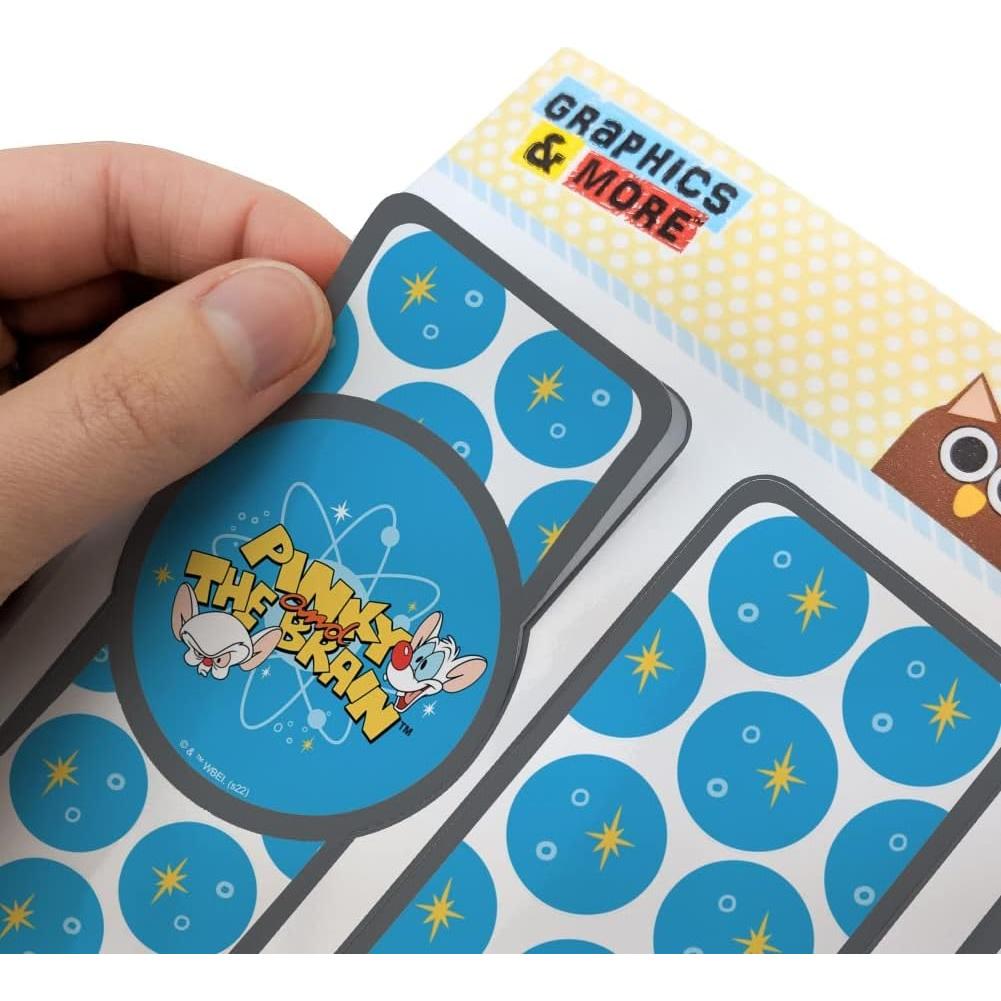 Conjunto de 3 Marcadores Laminados Pinky y Cerebro - 17 cm