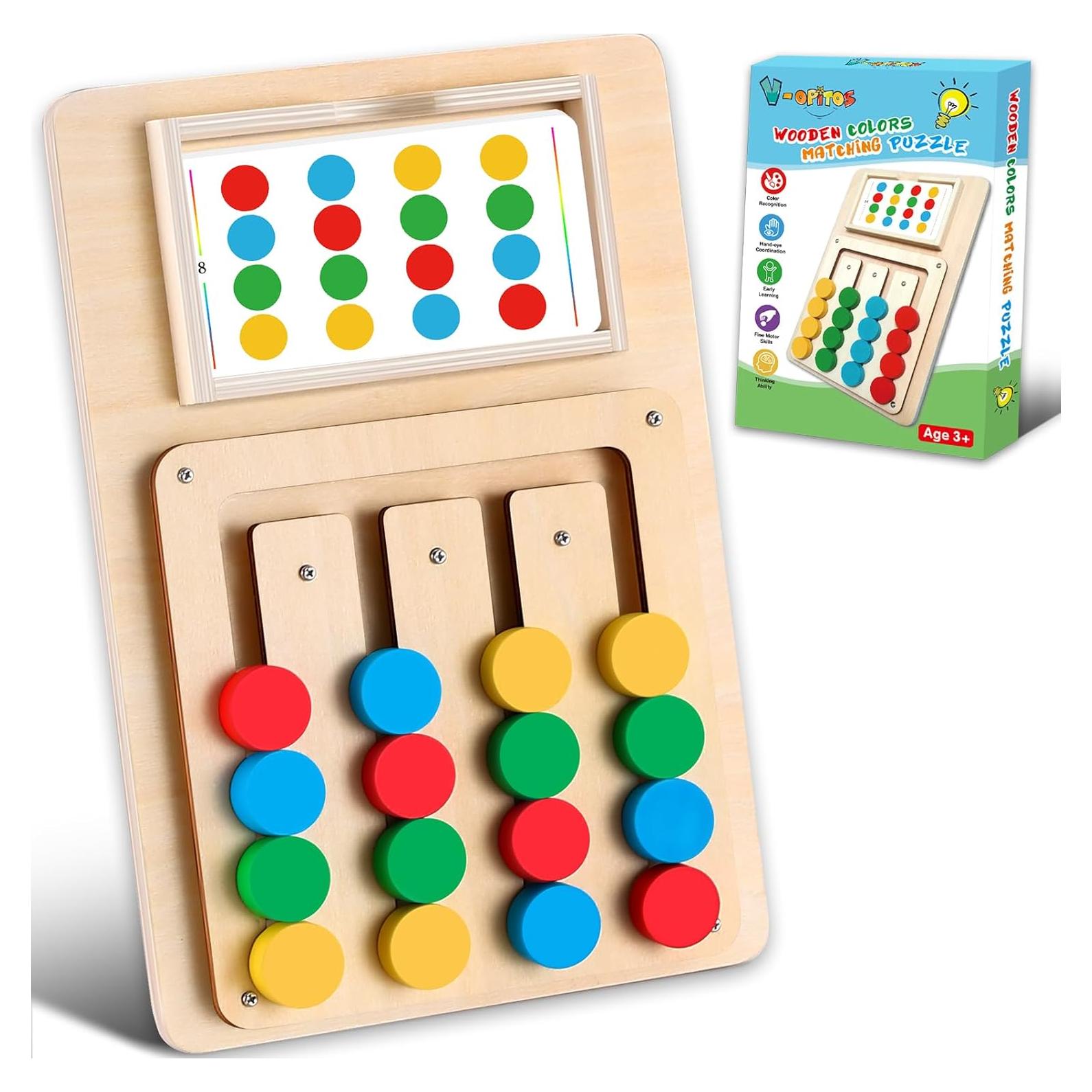 Rompecabezas Deslizante V-Opitos para Niños 3-7 Años