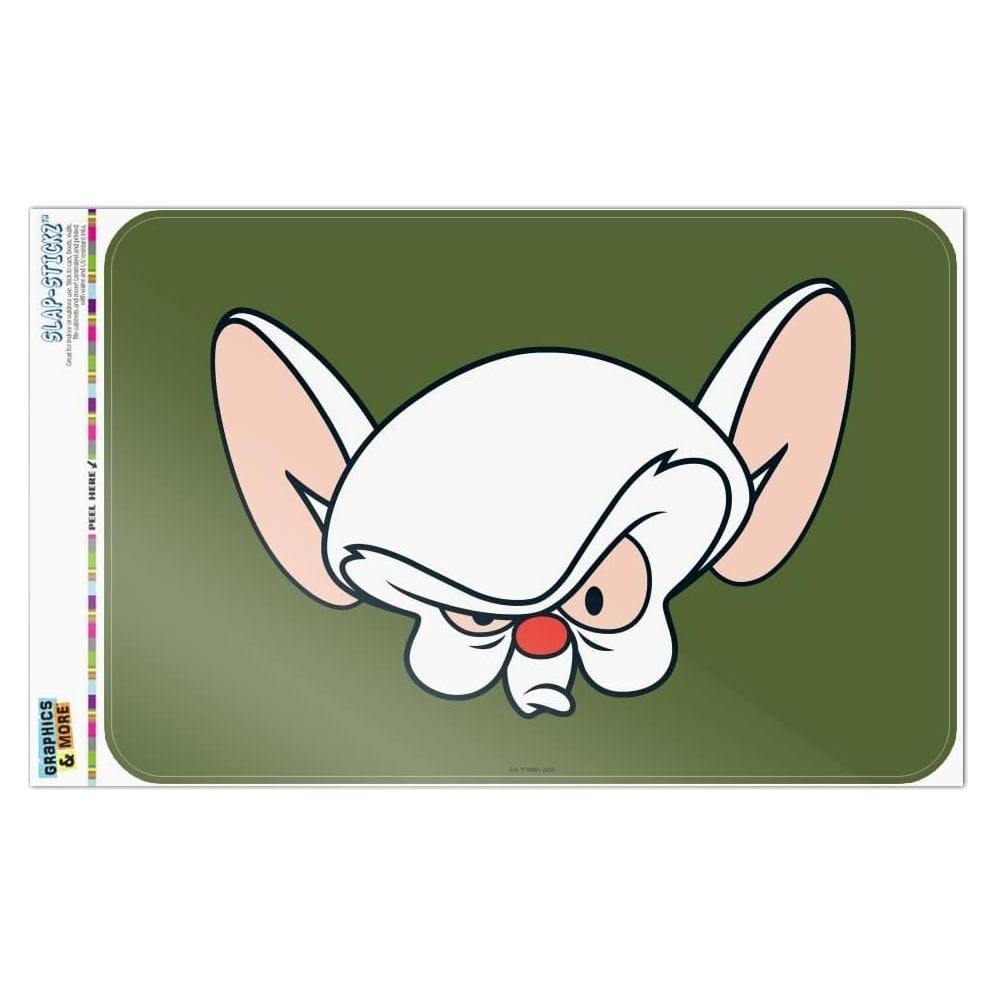 Adhesivo Decorativo Pinky y el Cerebro 20.32x30.48cm
