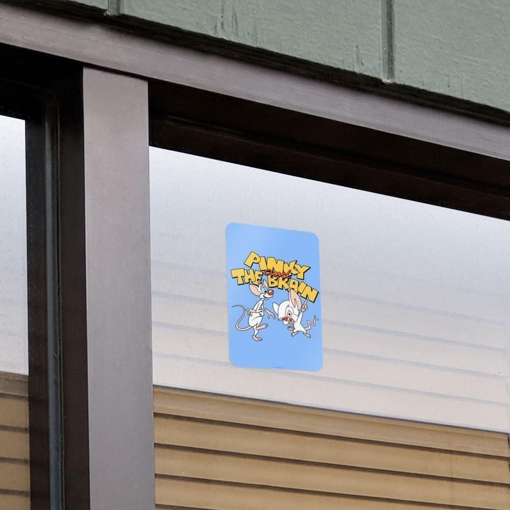 Adhesivo Decorativo Pinky y Cerebro 15.24x10.16 cm