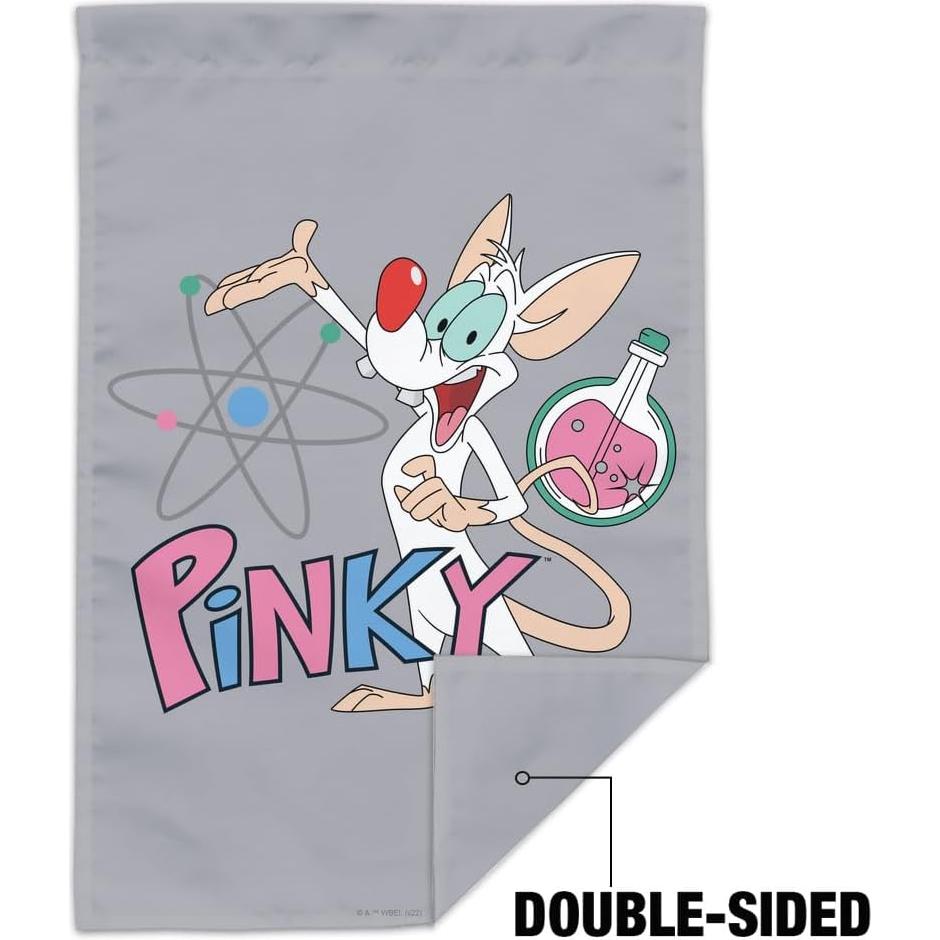 Bandera de Jardín Pinky y El Cerebro 48x33cm Doble Cara