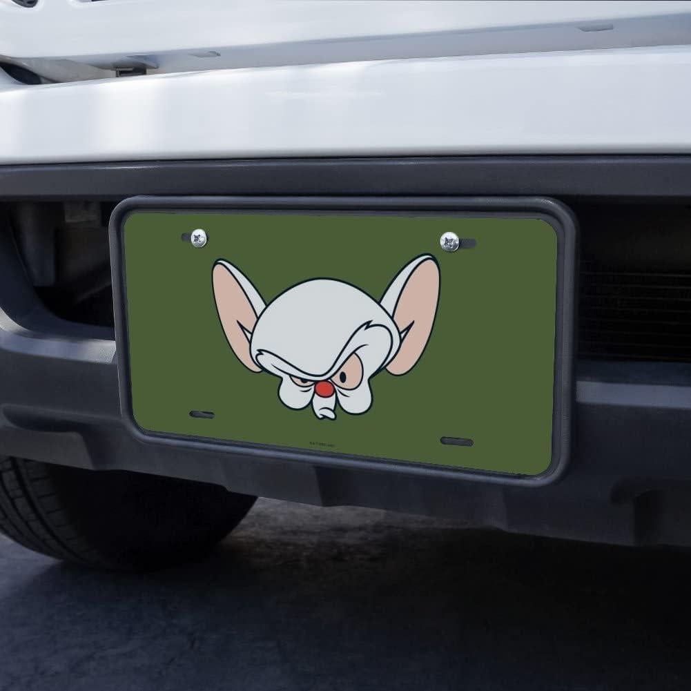 Placa de Licencia de Metal Pinky y el Cerebro 15.2x30.5cm