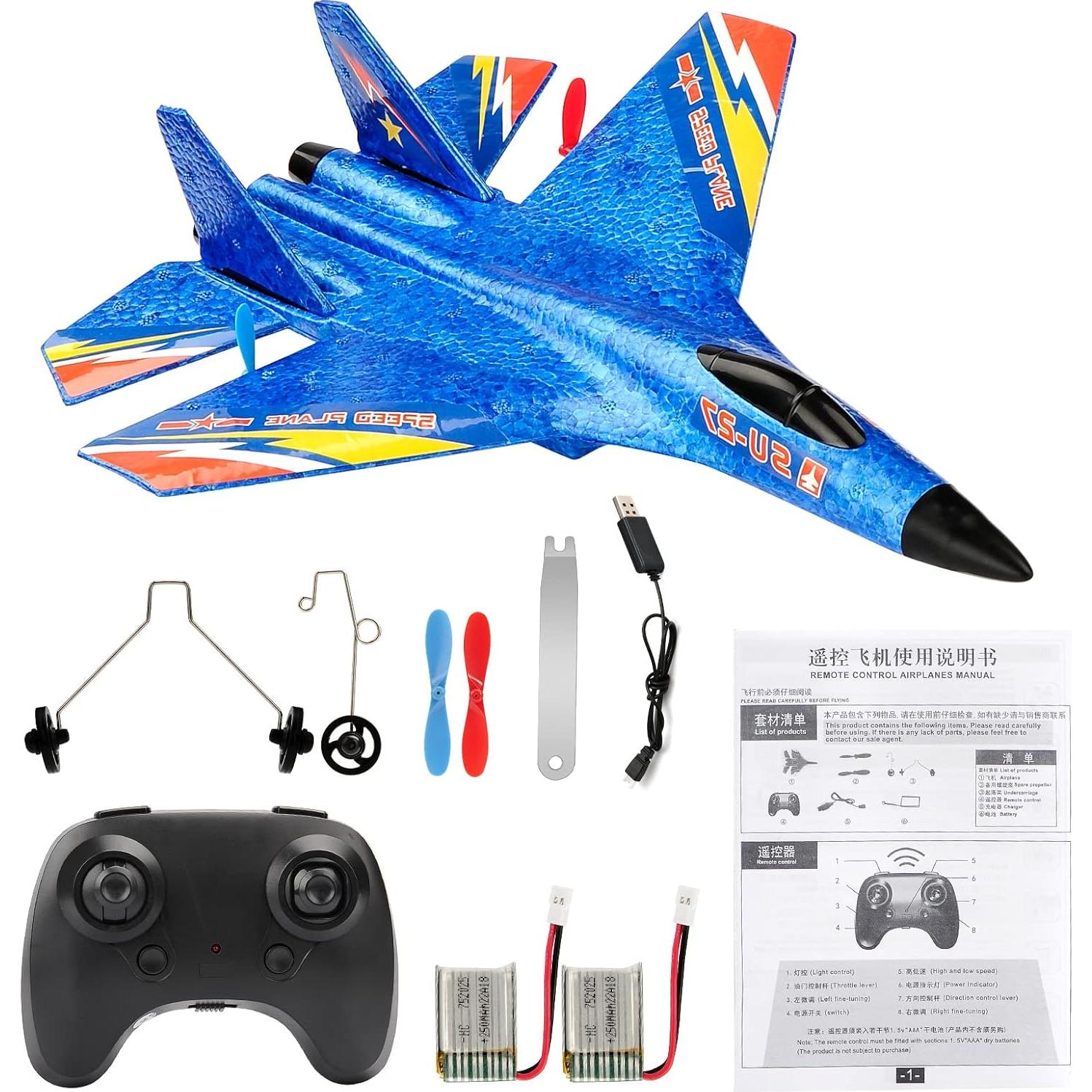 Avión de Control Remoto RC RoofWorld SU-27 32x25.5cm