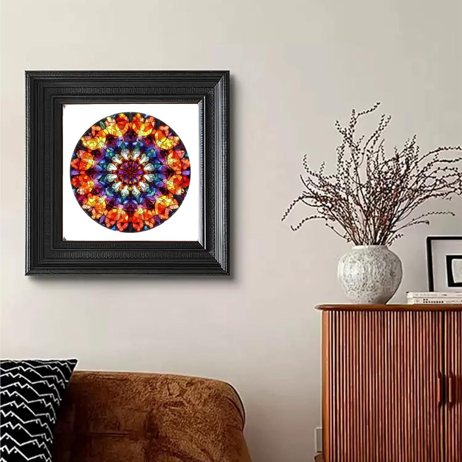 Rompecabezas de Madera Jiroinlly 500 Pzs Mandala 42.4 cm