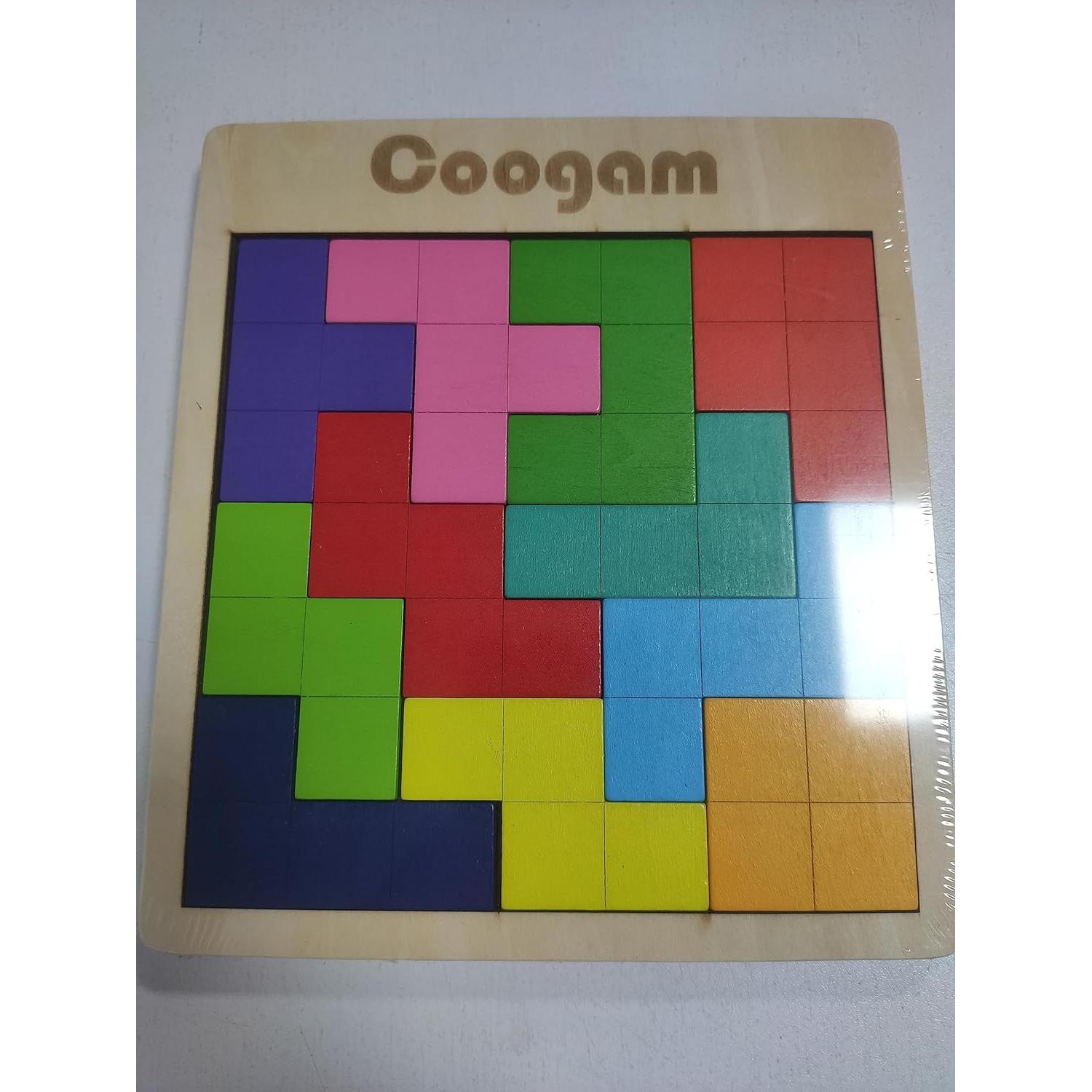 Rompecabezas de Madera Coogam 3D con 60 Desafíos - Juguete Educativo