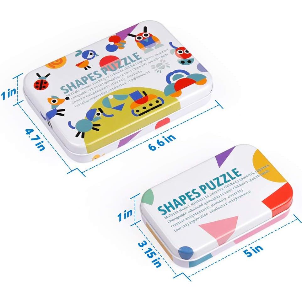 Bloques de Madera Coogam - Juego de Rompecabezas Montessori 36 Piezas