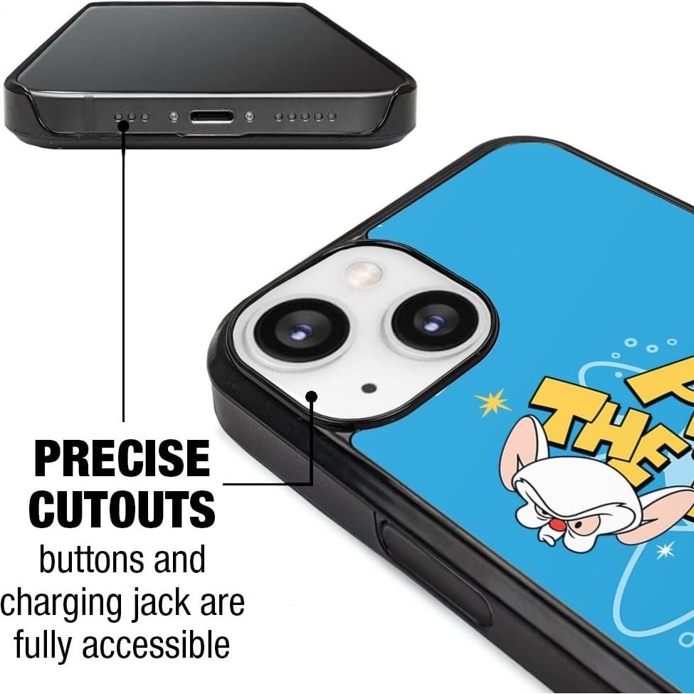Funda Protectora Pinky y el Cerebro para iPhone 13 - Gráficos & Más