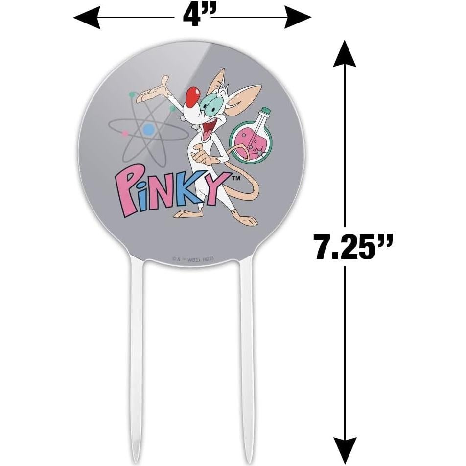 Adorno de Pastel Pinky y el Cerebro 18.42 cm - Licenciado