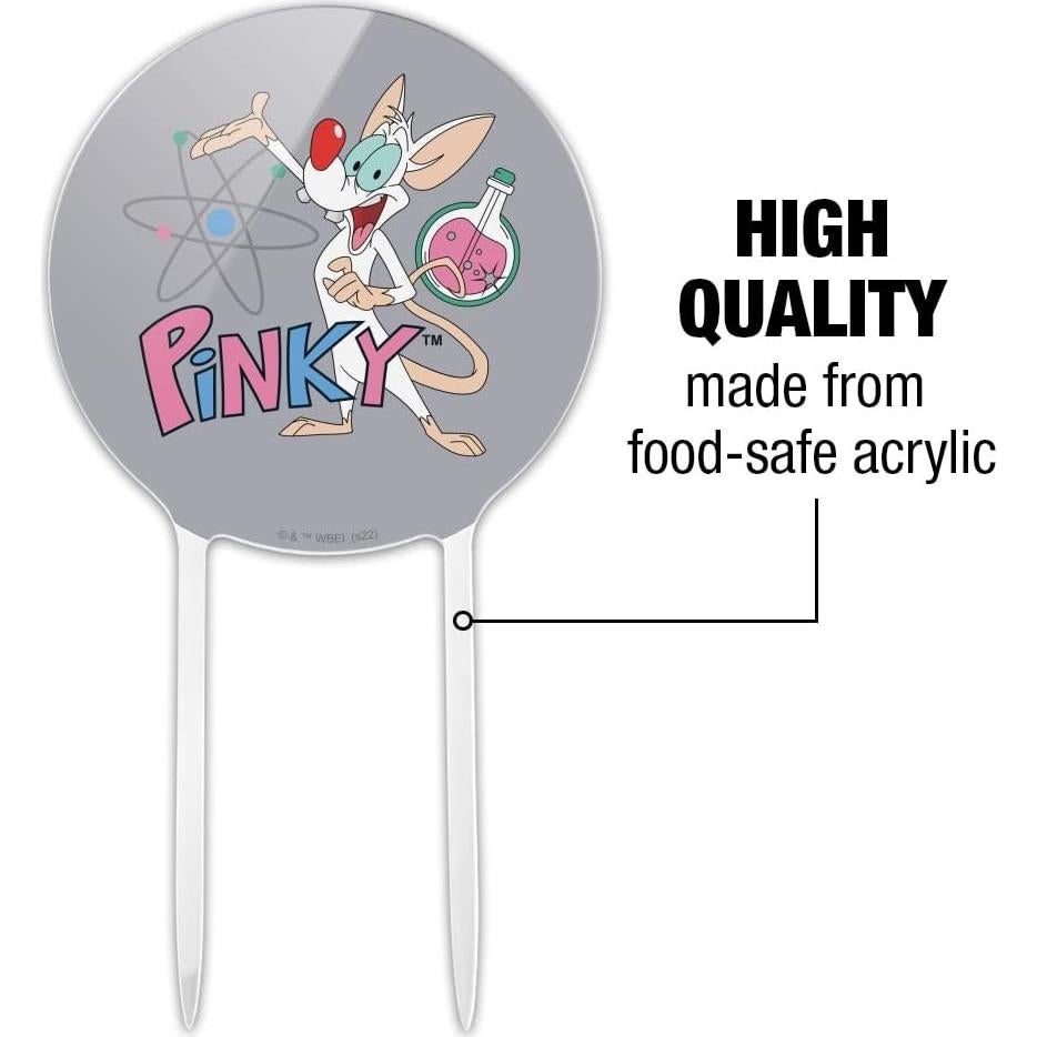 Adorno de Pastel Pinky y el Cerebro 18.42 cm - Licenciado