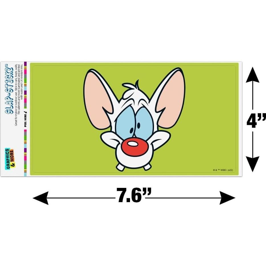 Calcomanía Pinky y el Cerebro Graphics and More 19.3x10.2cm