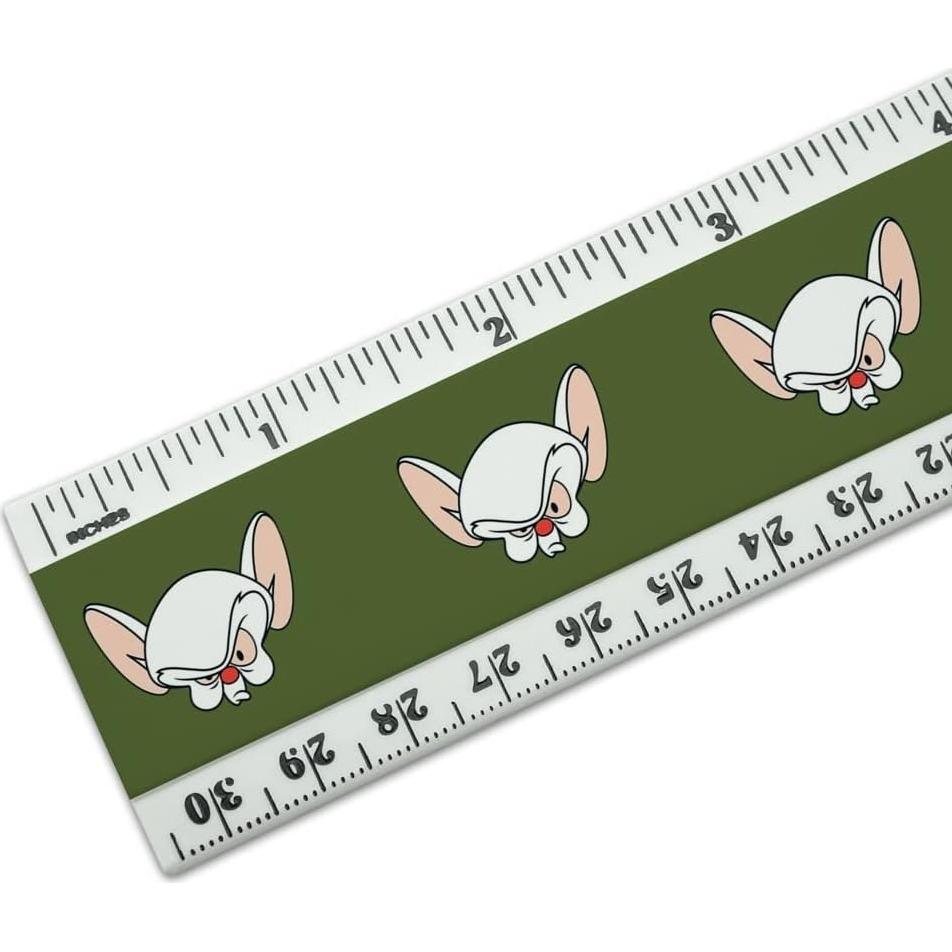 Regla de Plástico 30 cm Pinky y Cerebro - Oficial