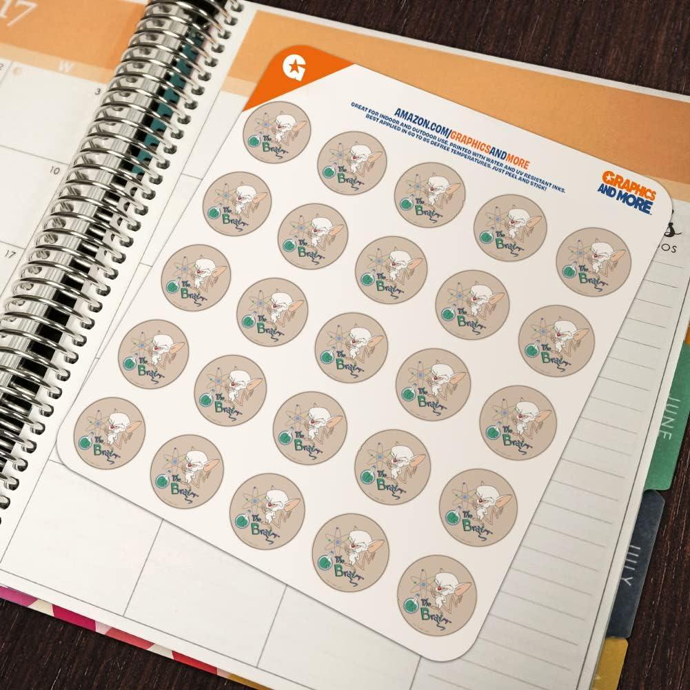 Pegatinas Transparentes Pinky y El Cerebro - 50 Unidades