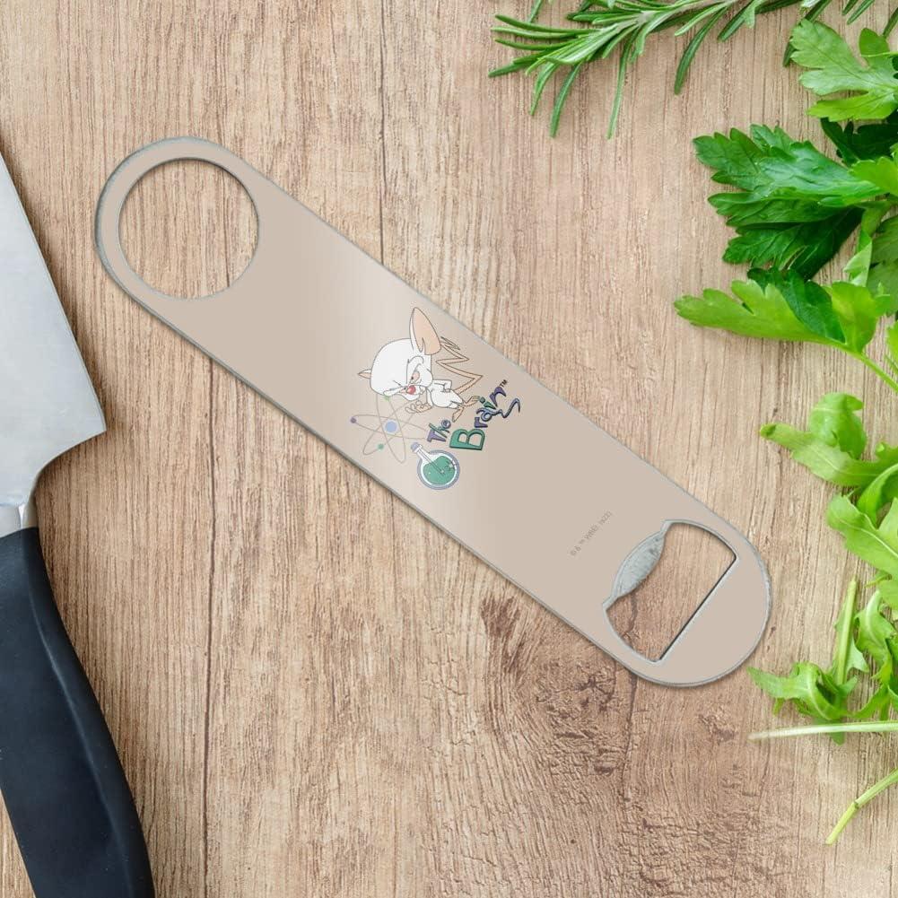 Abrebotellas Pinky y El Cerebro Acero Inoxidable 18x4cm