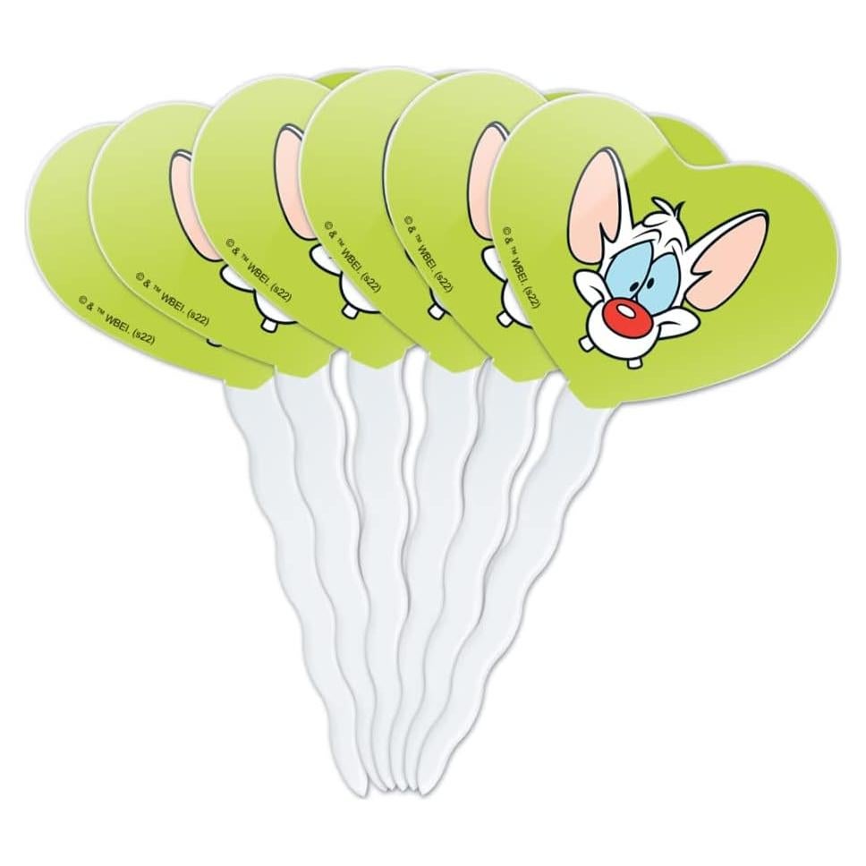 Picos para Cupcakes Pinky y el Cerebro - Set de 6 Decorativos