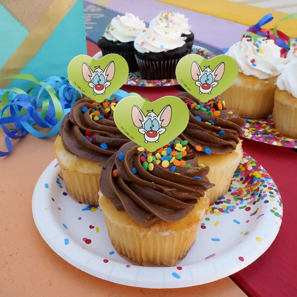Picos para Cupcakes Pinky y el Cerebro - Set de 6 Decorativos