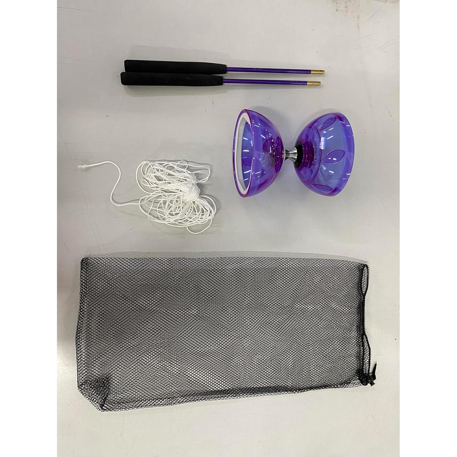 Diabolo Chino LED Simgoing 15 cm con varitas y cuerda