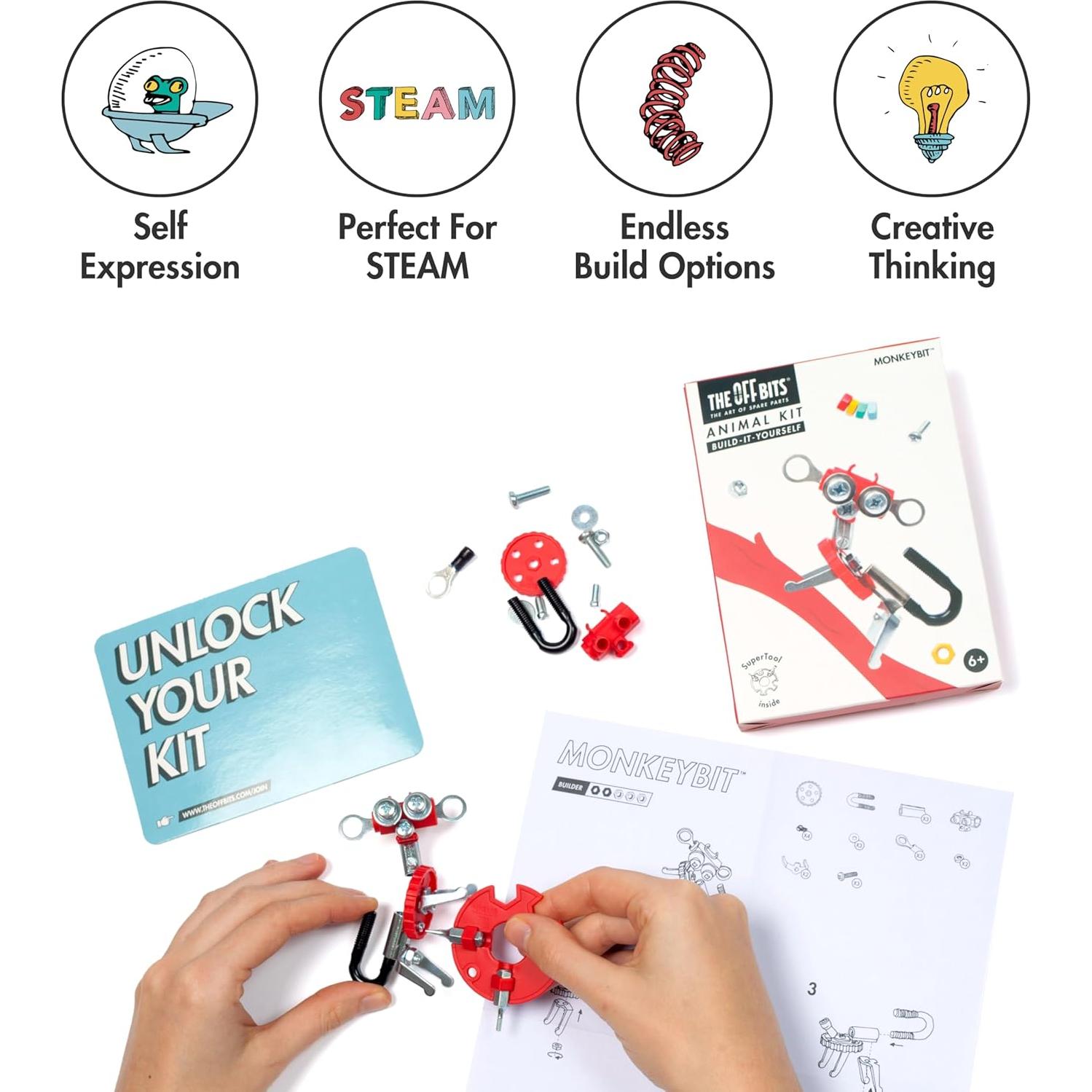 Kit de Animales Offbits Pingüino - Juguete STEAM 6+ Años