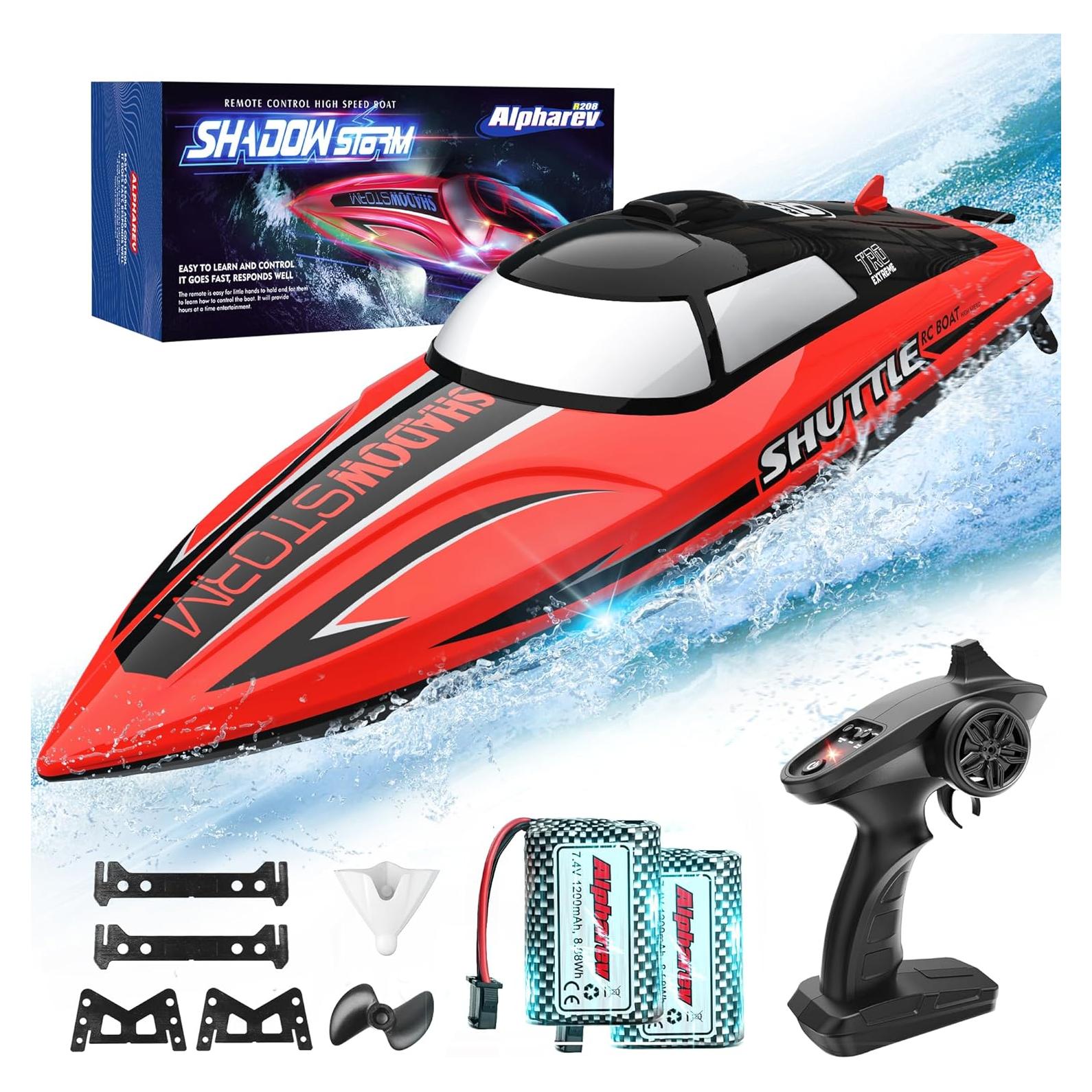 Barco RC ALPHAREV R208 32+ KPH con Batería Recargable