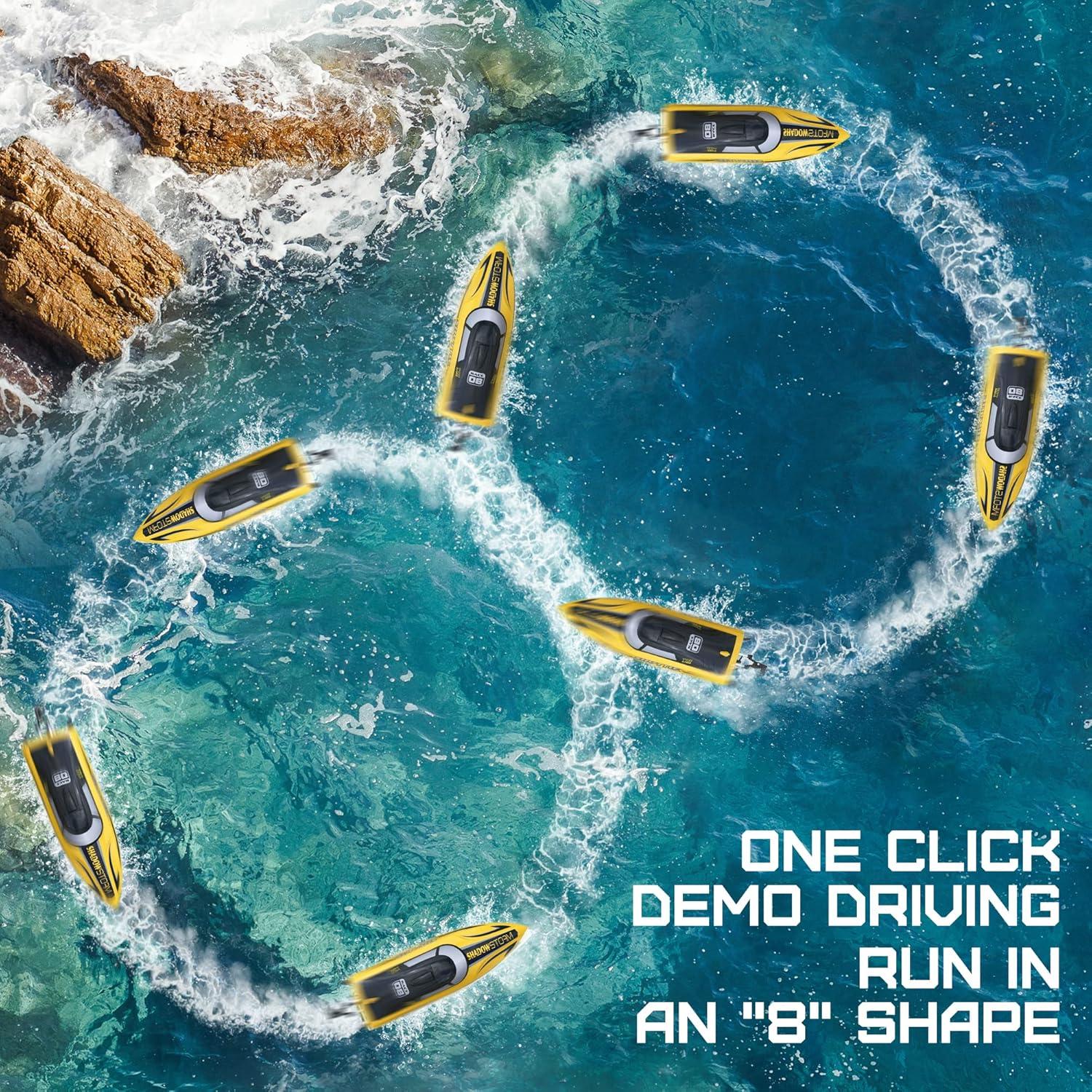 Barco RC ALPHAREV R208 32+ KPH con Batería Recargable