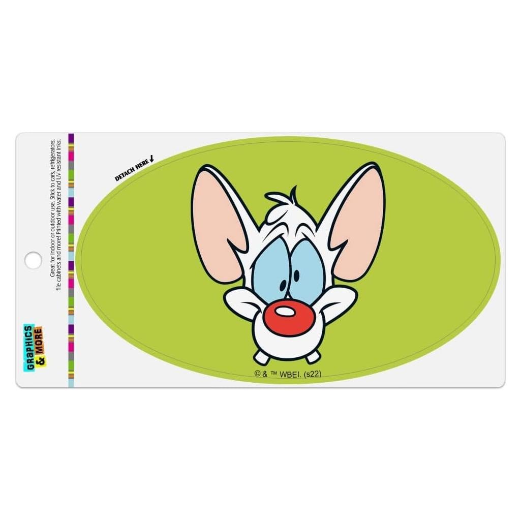 Imán Ovalado Pinky y El Cerebro - Graphics & More 17.8x10.2cm