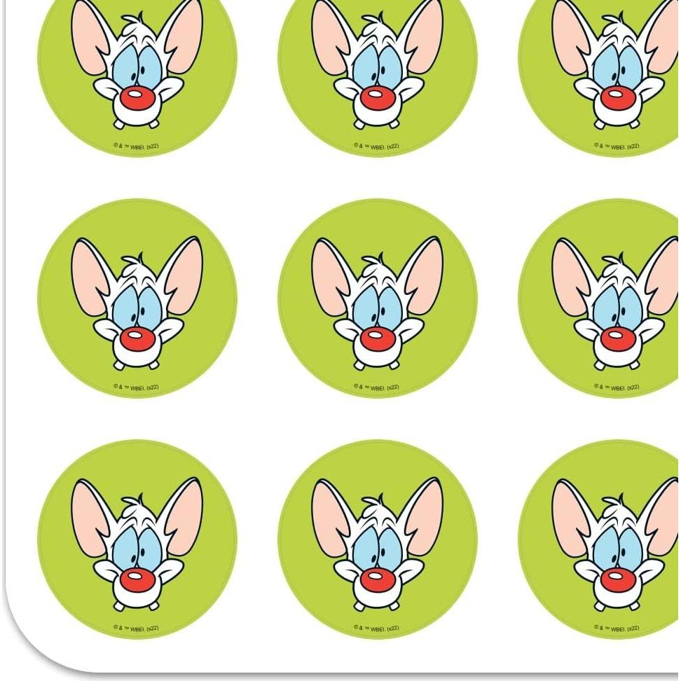 Pegatinas Transparentes Pinky y El Cerebro - 50 Unidades