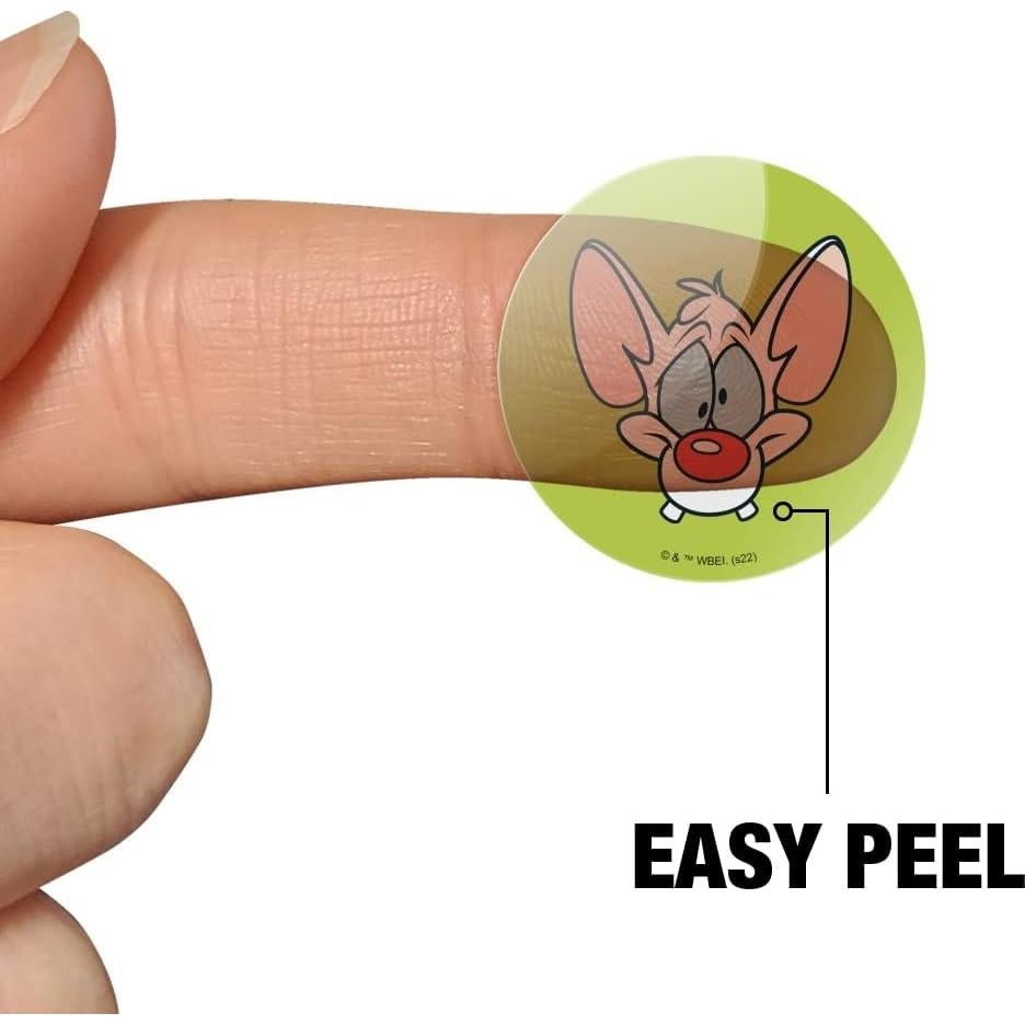 Pegatinas Transparentes Pinky y El Cerebro - 50 Unidades