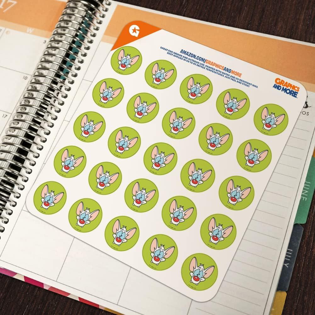 Pegatinas Transparentes Pinky y El Cerebro - 50 Unidades