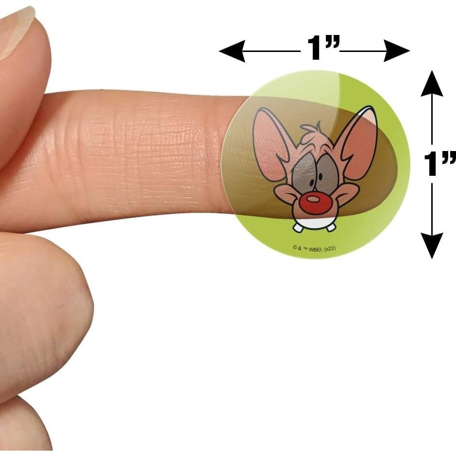 Pegatinas Transparentes Pinky y El Cerebro - 50 Unidades