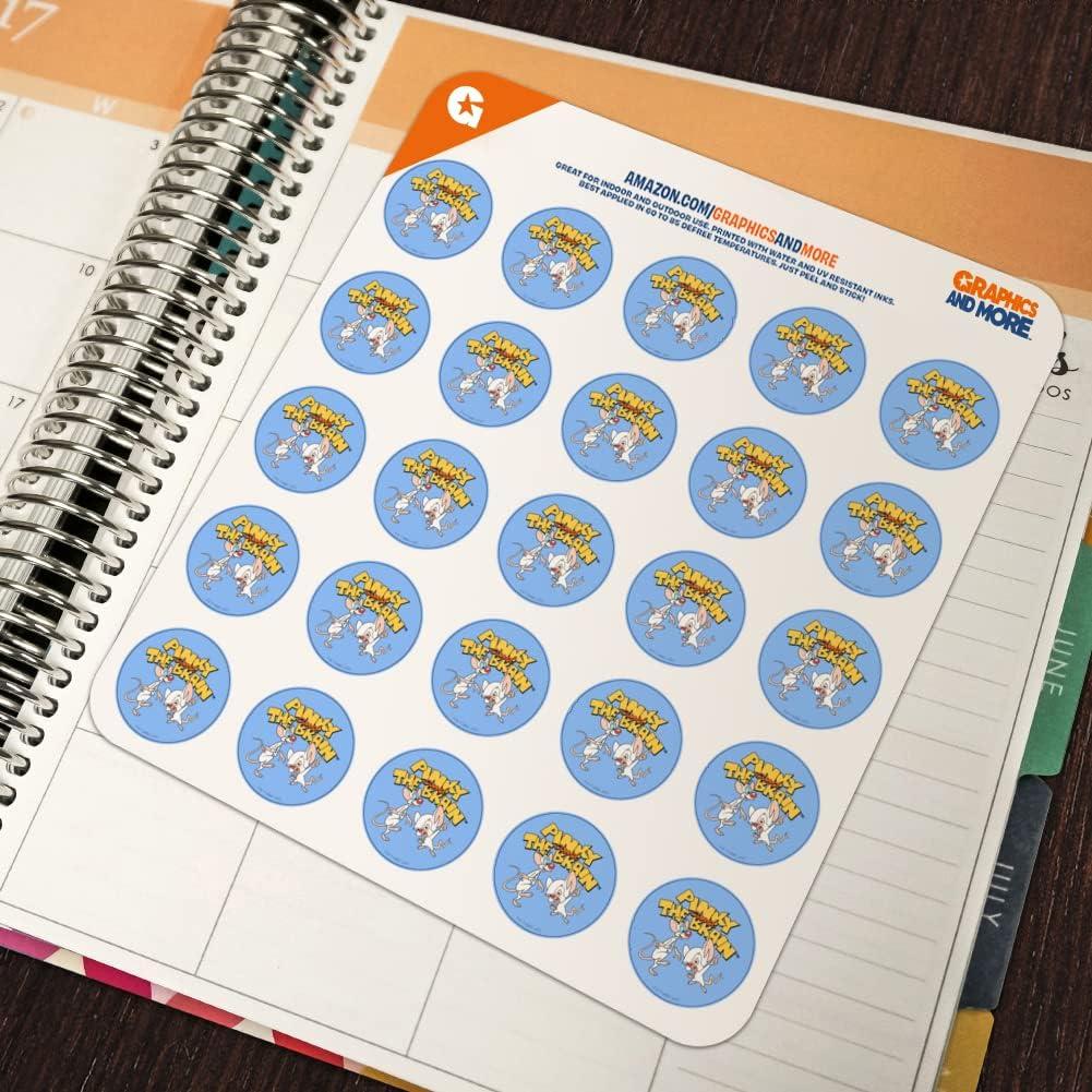 Pegatinas Transparentes Pinky y el Cerebro - 50 Unidades