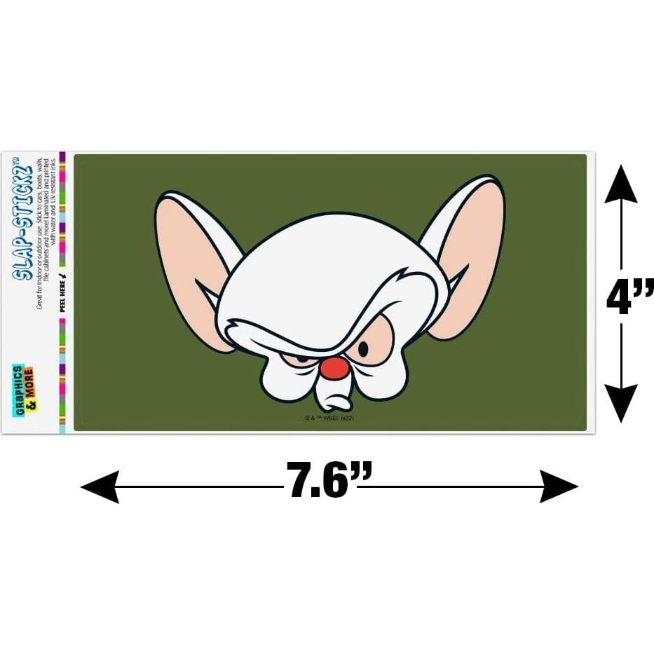Pegatina Pinky y el Cerebro - Graphics and More - 19.3x10.2 cm