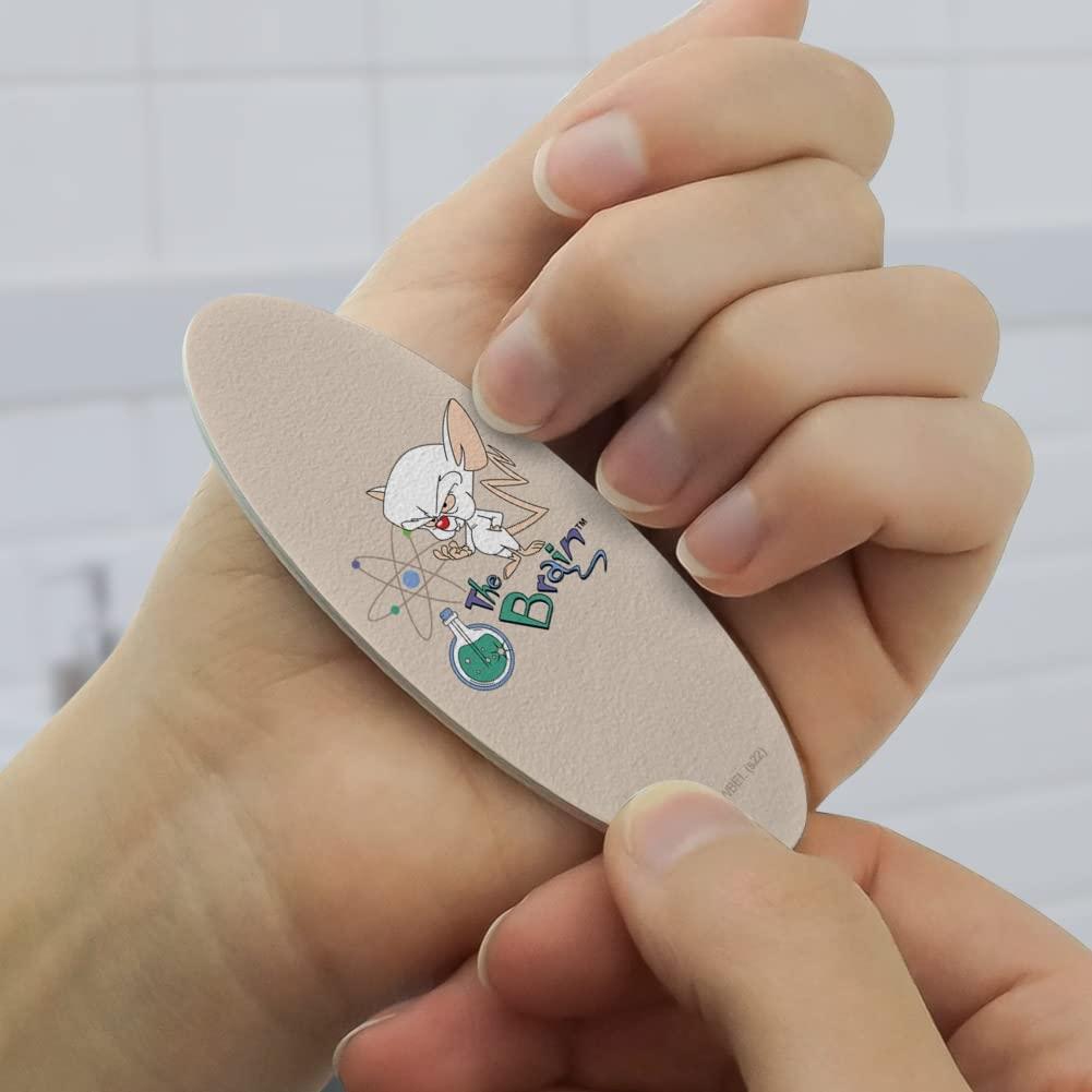 Juego de 4 Limadoras de Uñas Ovaladas Pinky y El Cerebro