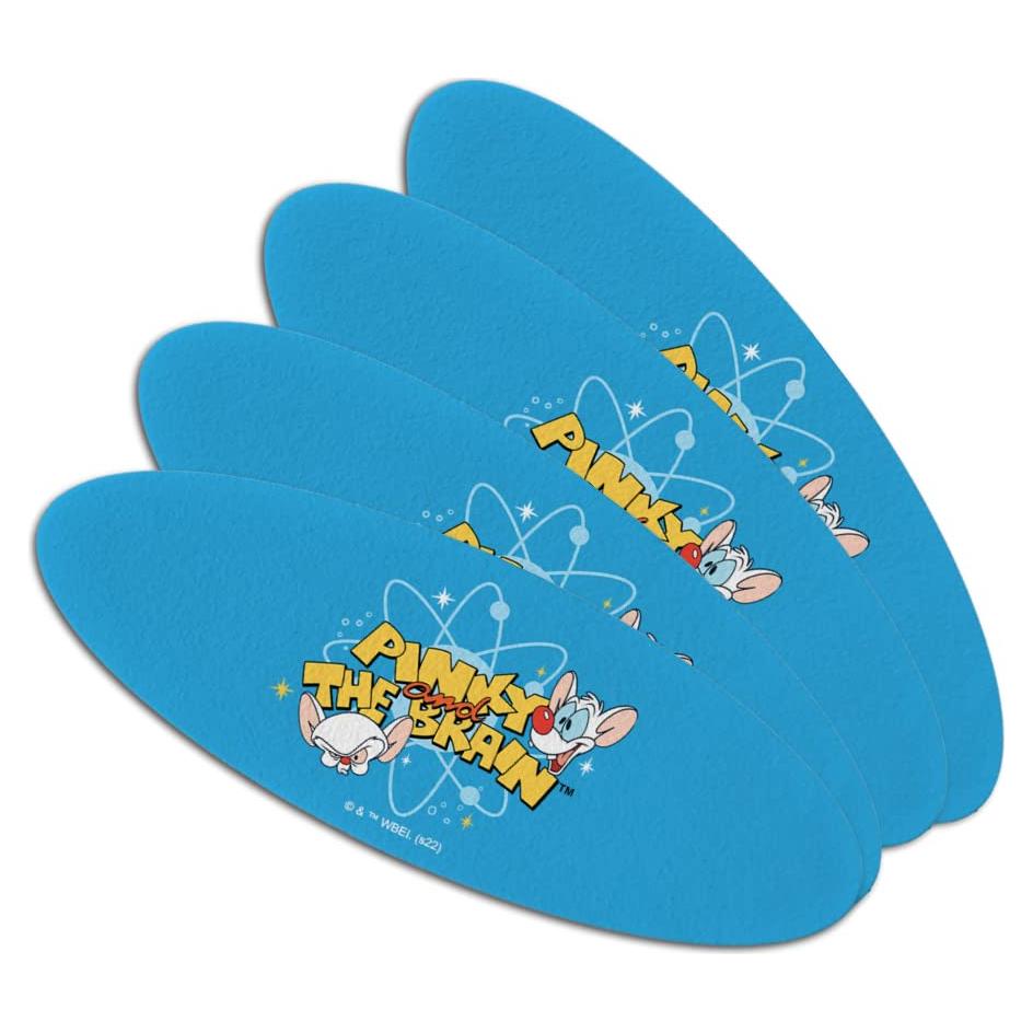 Juego de Limado de Uñas Ovaladas Pinky y El Cerebro - 4 Pzas