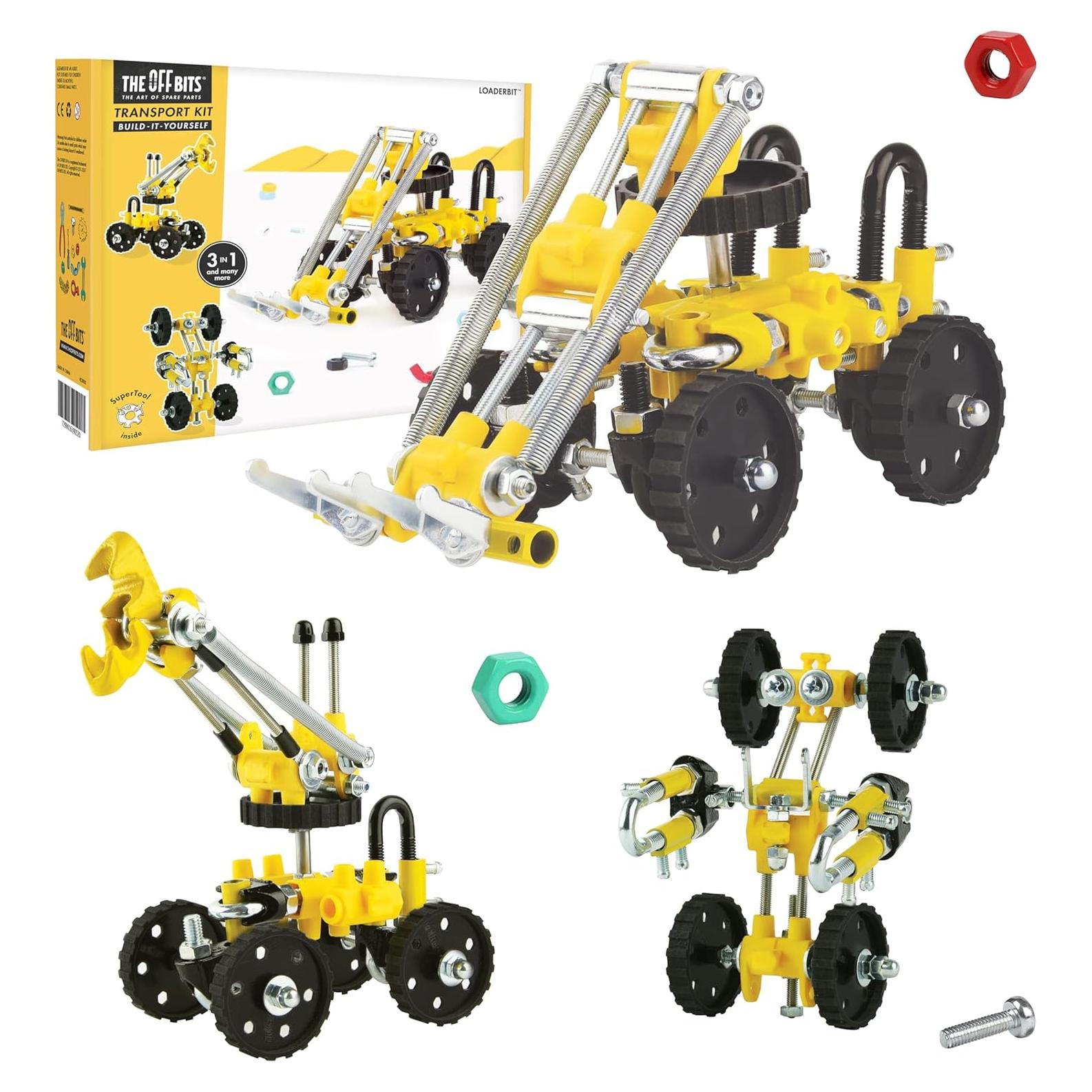 El OffBits Excavadora LoaderBit 150 Piezas Juguete STEM