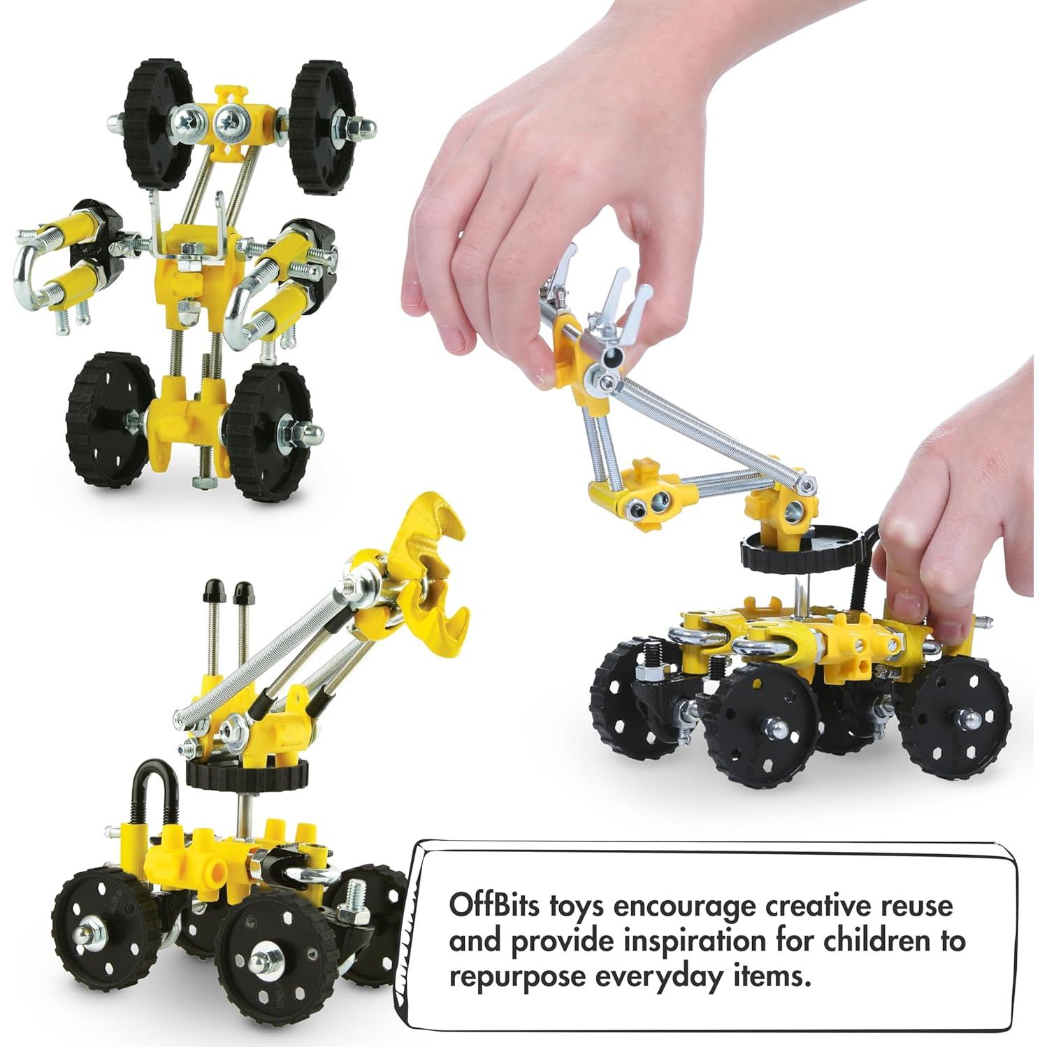 El OffBits Excavadora LoaderBit 150 Piezas Juguete STEM