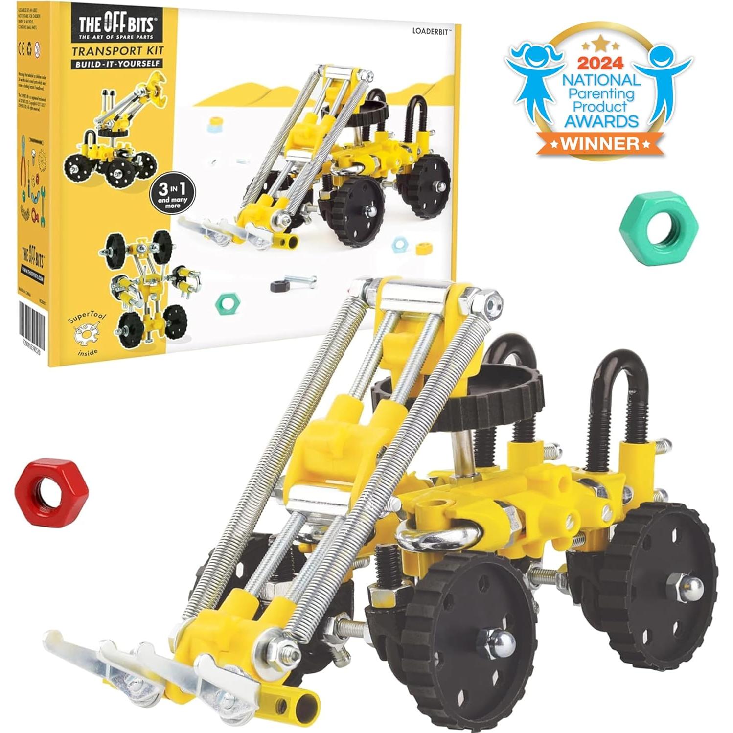 El OffBits Excavadora LoaderBit 150 Piezas Juguete STEM