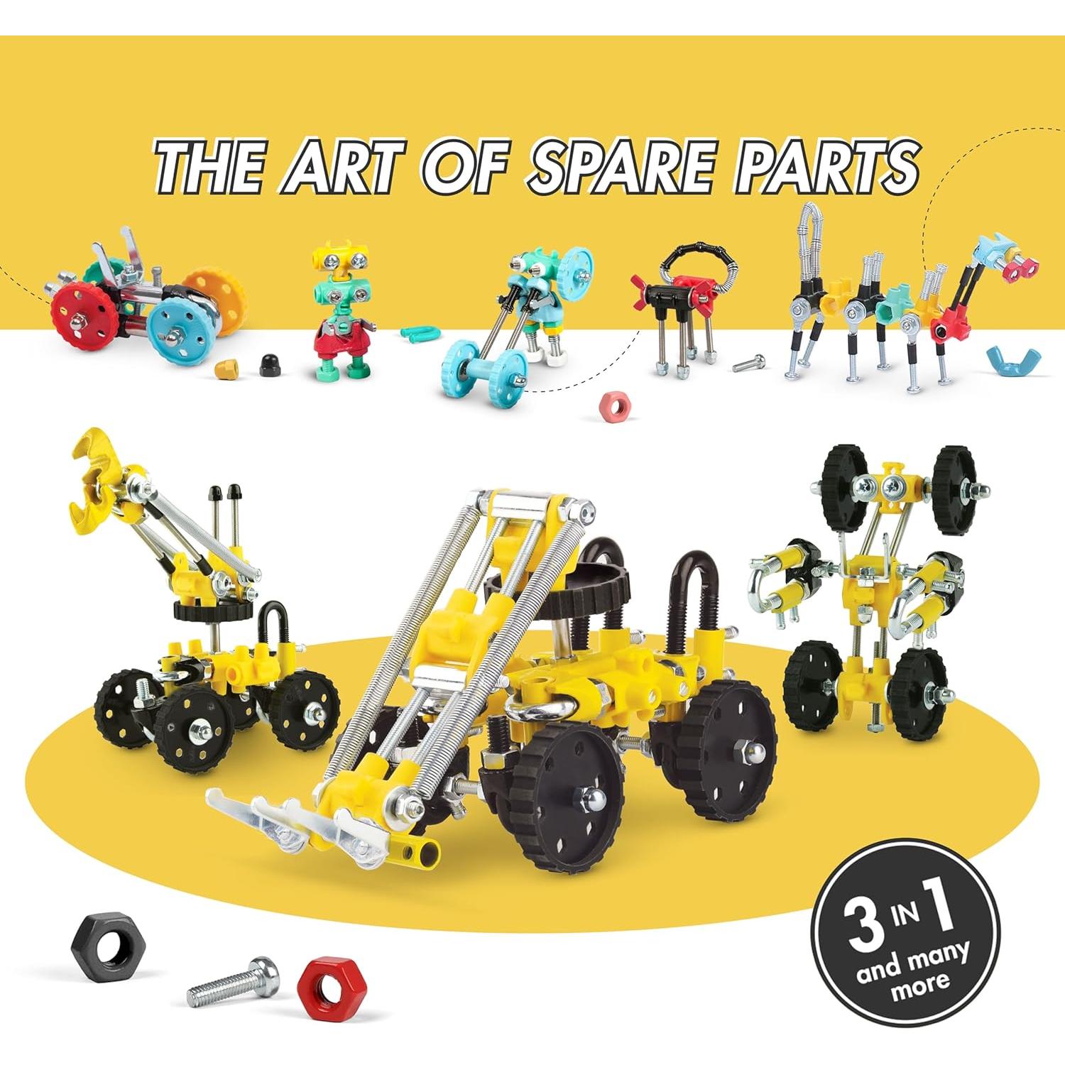 El OffBits Excavadora LoaderBit 150 Piezas Juguete STEM