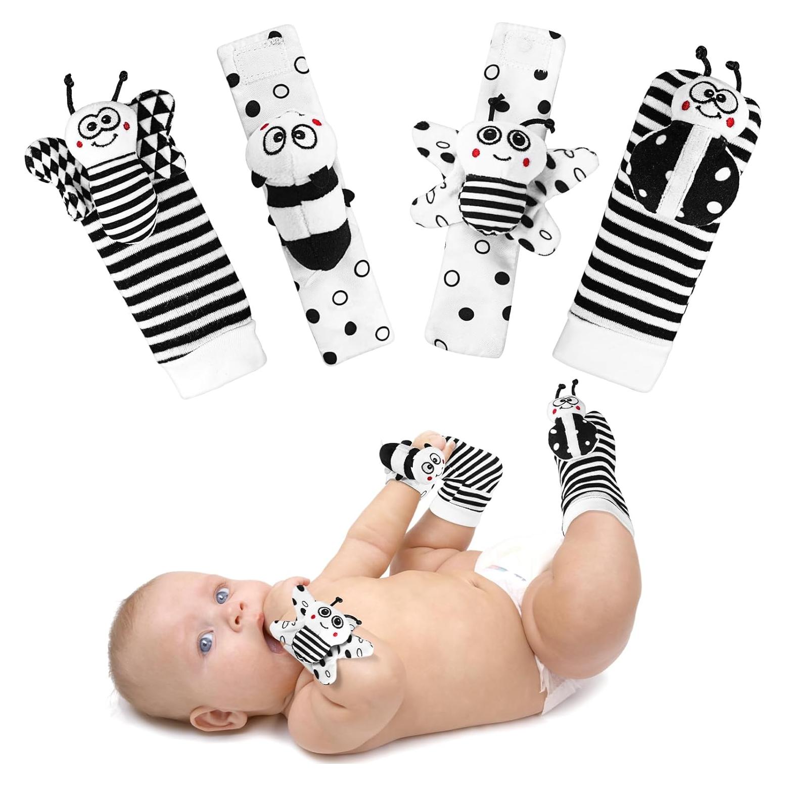 Juguetes Sensoriales para Bebés AJsupojouet - 4 Piezas Animales