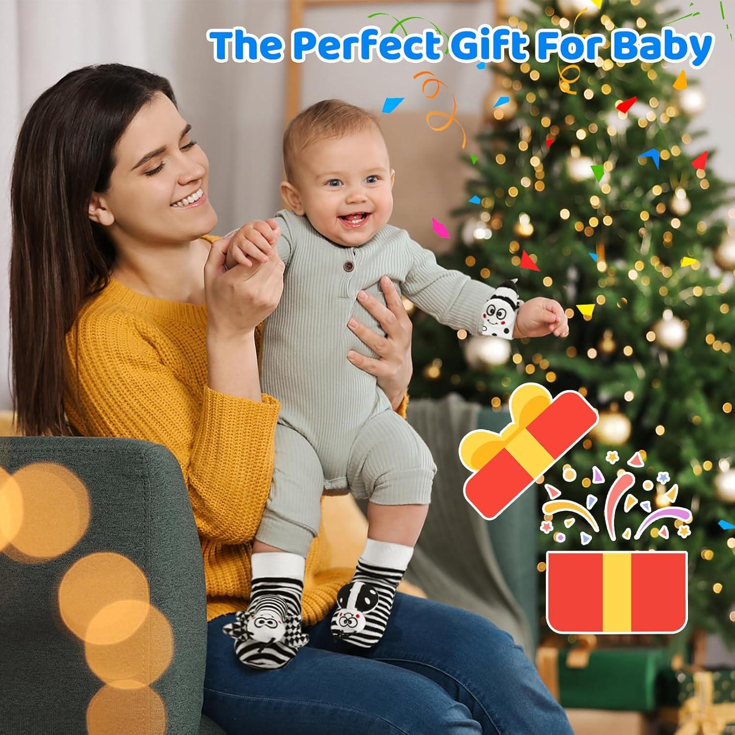 Juguetes Sensoriales para Bebés AJsupojouet - 4 Piezas Animales