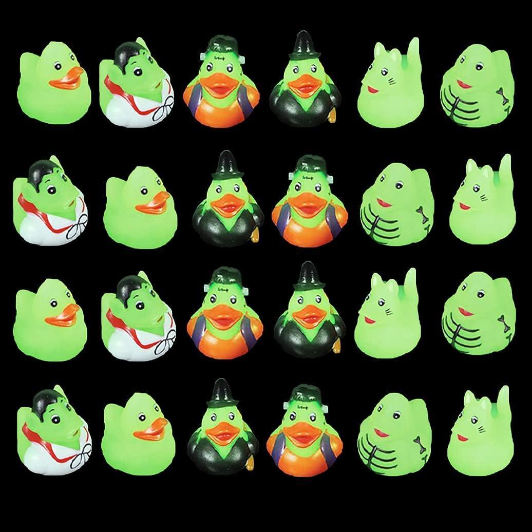 Patitos de goma zombie Halloween brillantes 24-Pack The Dreidel