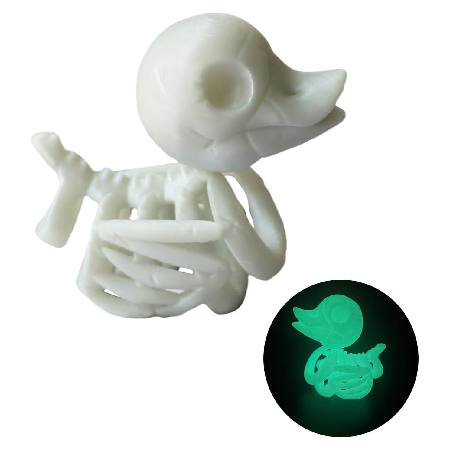 Decoración Halloween Pato Esqueleto Fluorescente TEYOUYI
