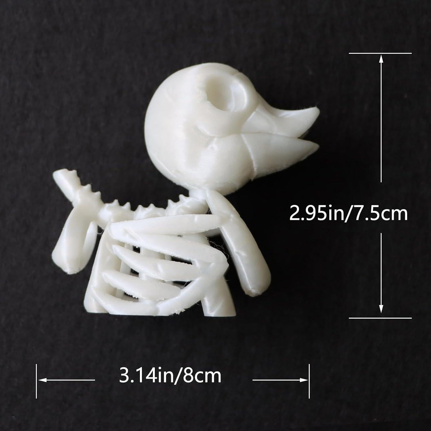 Decoración Halloween Pato Esqueleto Fluorescente TEYOUYI