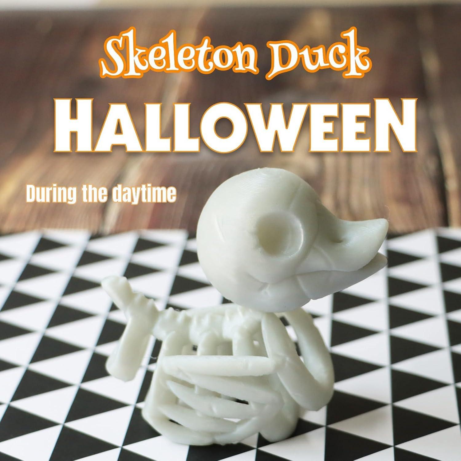 Decoración Halloween Pato Esqueleto Fluorescente TEYOUYI