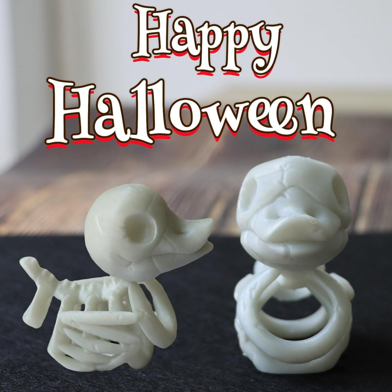 Decoración Halloween Pato Esqueleto Fluorescente TEYOUYI