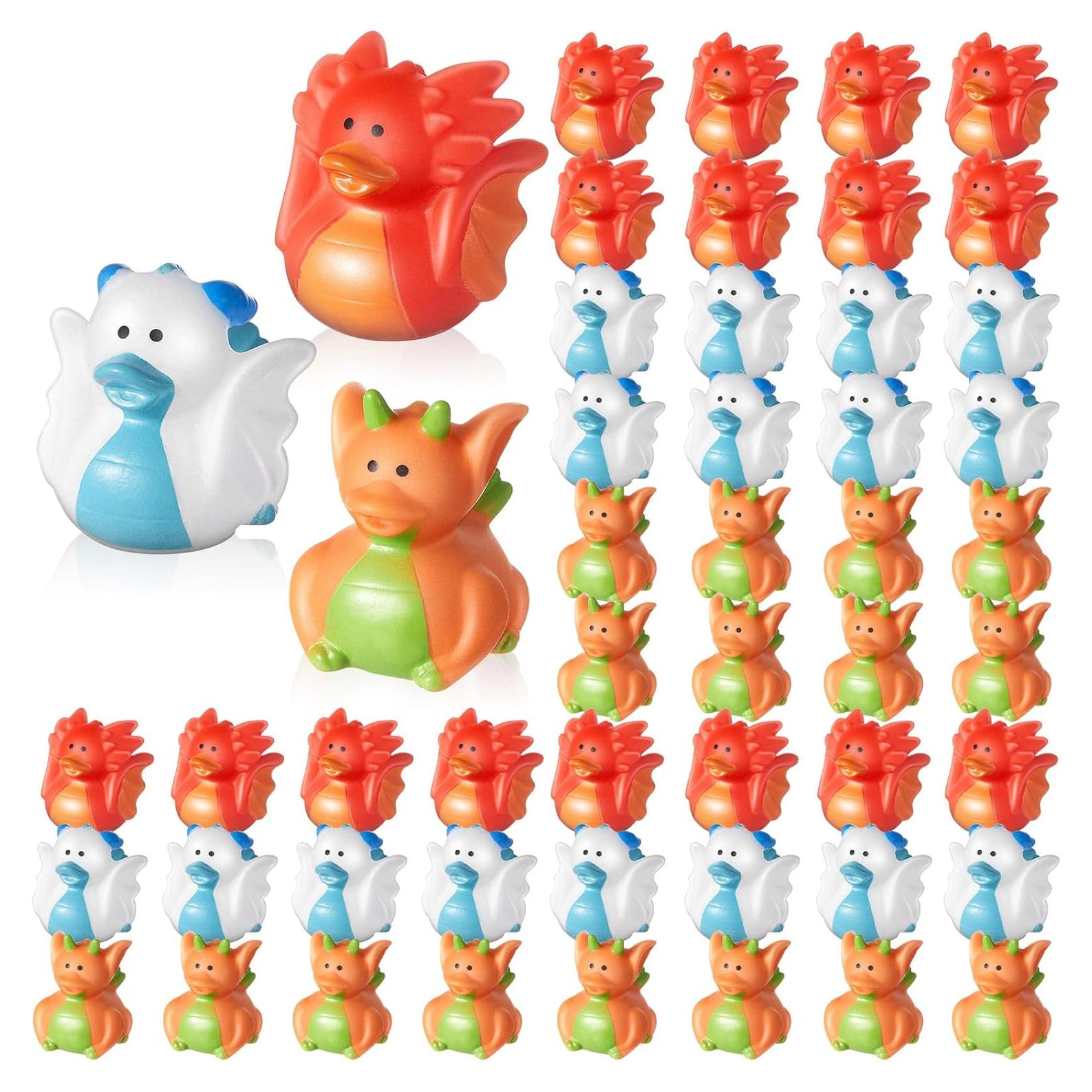 Patitos de Goma Dragón Deekin - 24 Piezas para Fiesta