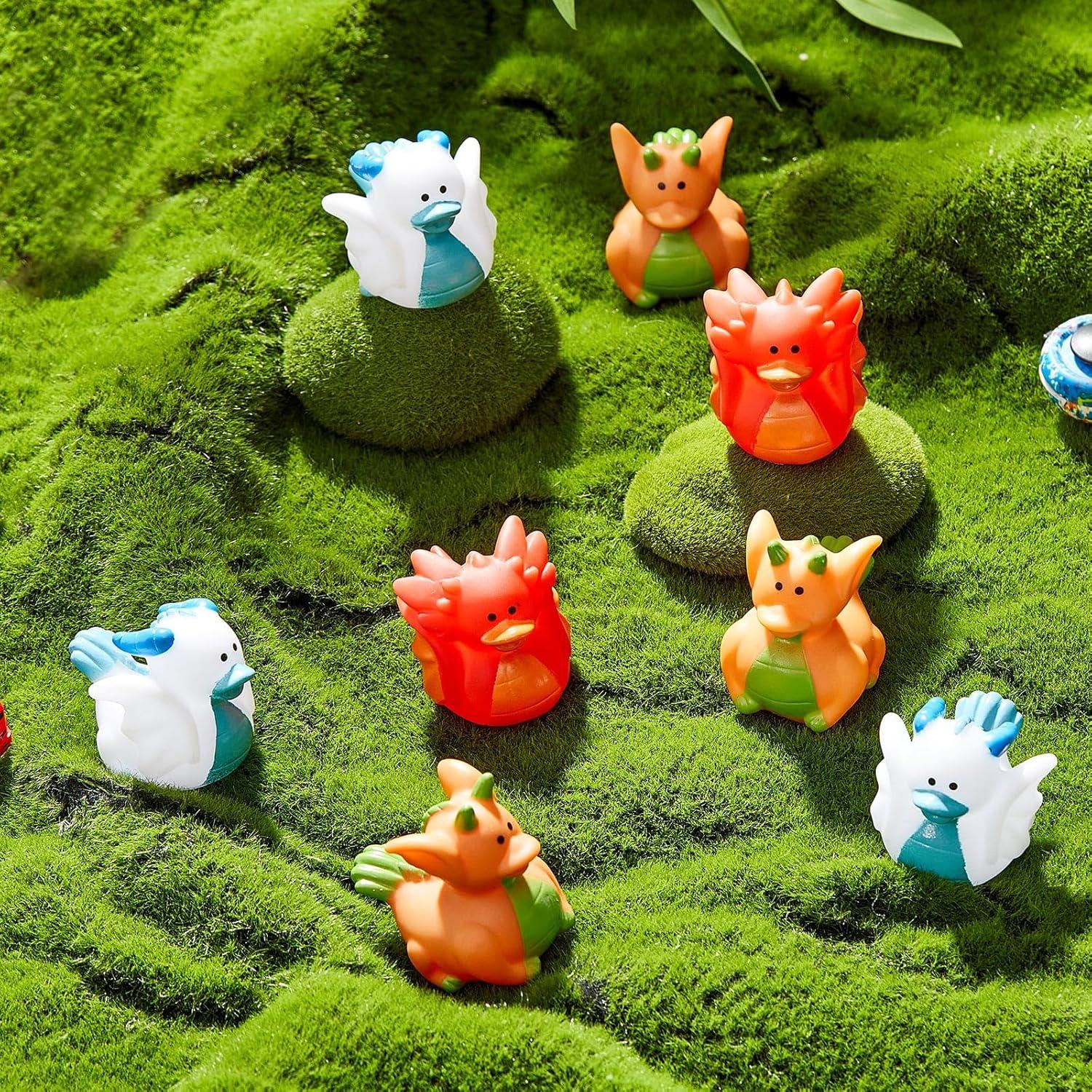 Patitos de Goma Dragón Deekin - 24 Piezas para Fiesta