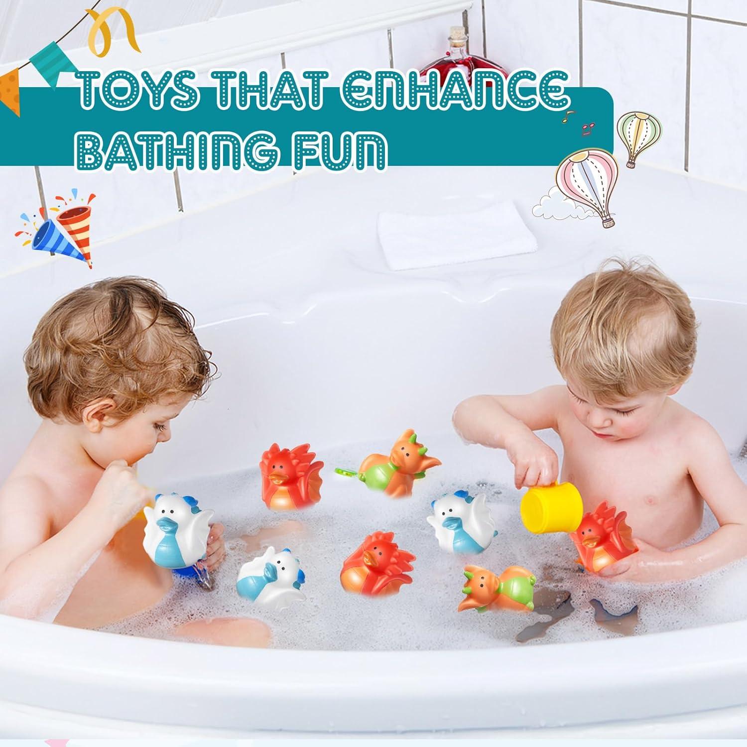 Patitos de Goma Dragón Deekin - 24 Piezas para Fiesta