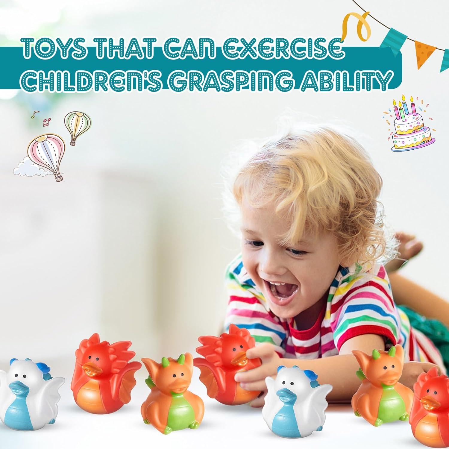 Patitos de Goma Dragón Deekin - 24 Piezas para Fiesta