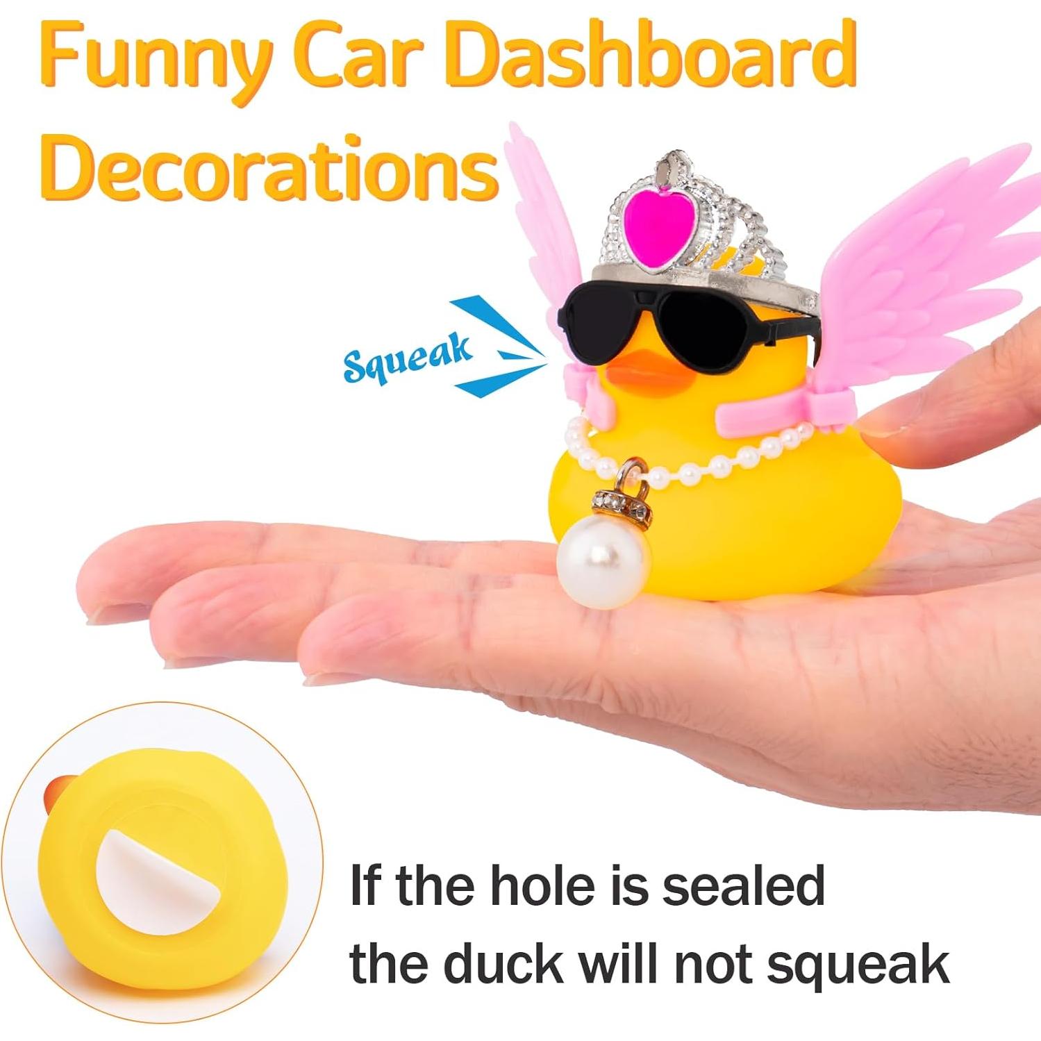 Patito de Coche Decorativo Wonuu con Gafas y Alas 6cm