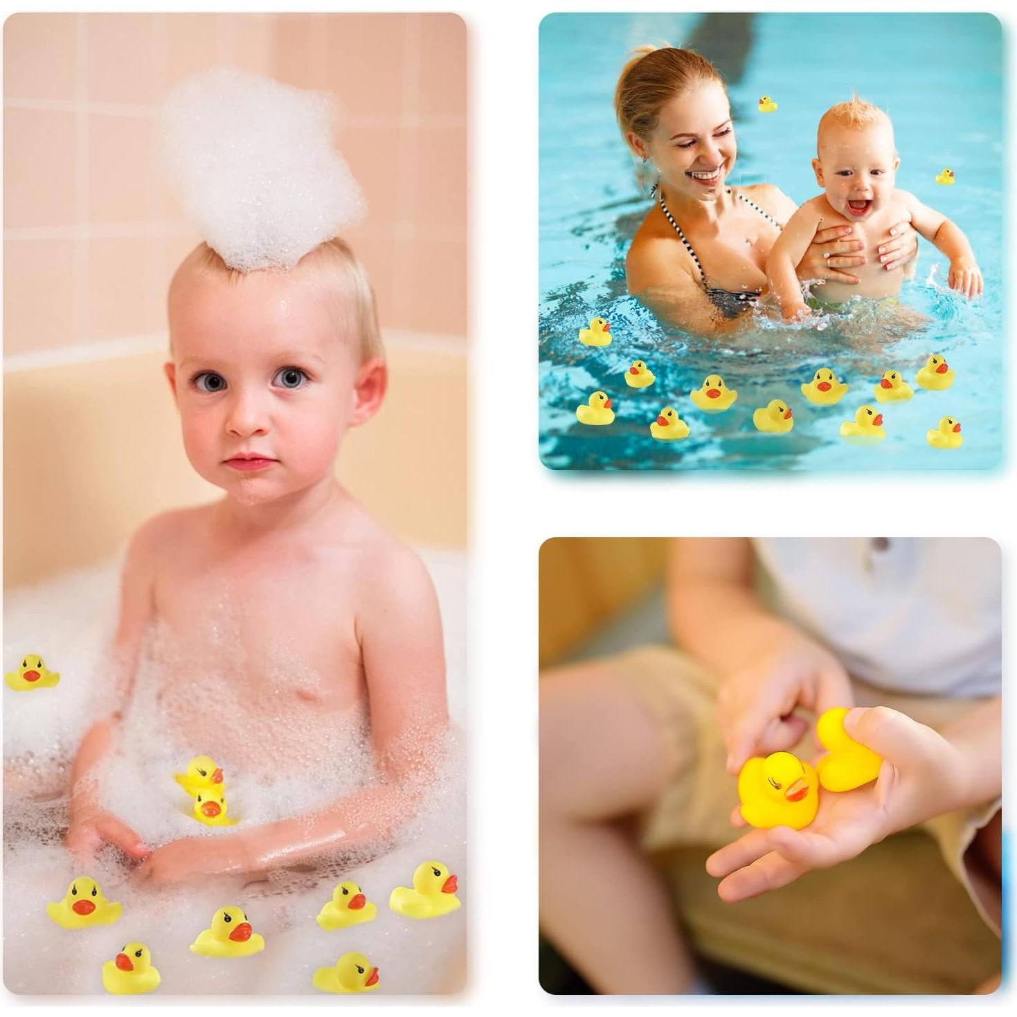 60 Patitos de Goma para Baño GliSun - Juguetes Flotantes